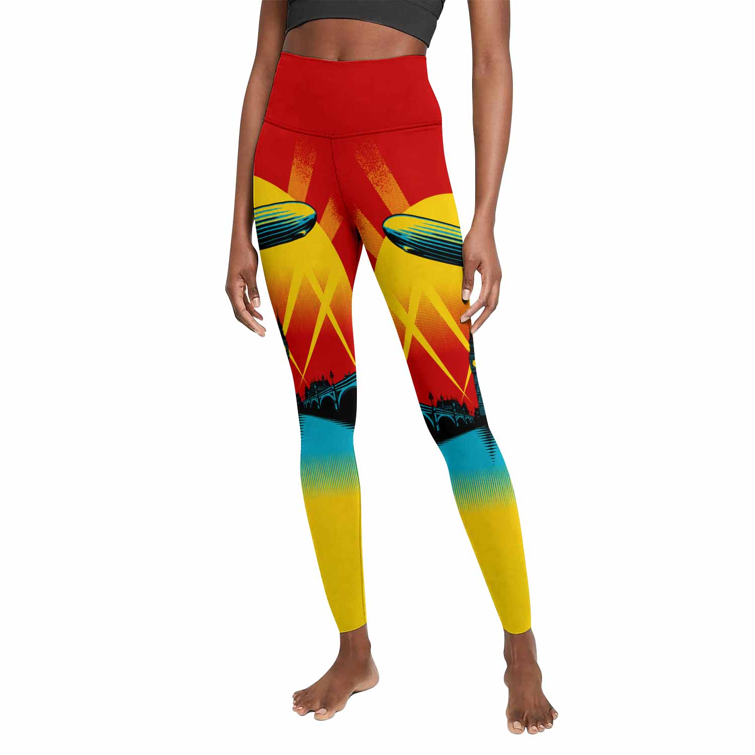 Led Zeppelin Celebration Day Women's Leggings - front view mockup