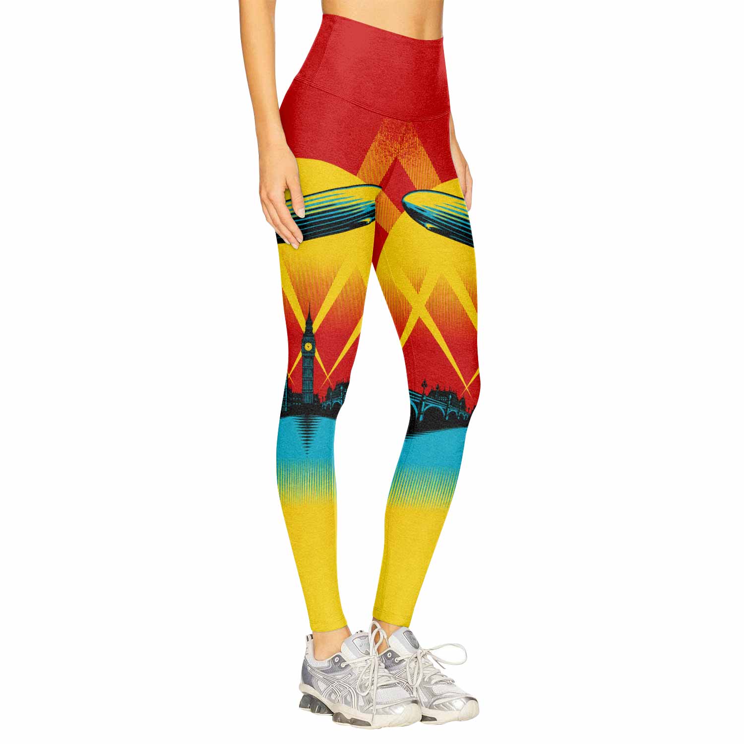 Led Zeppelin Celebration Day Women's Leggings - right side mockup