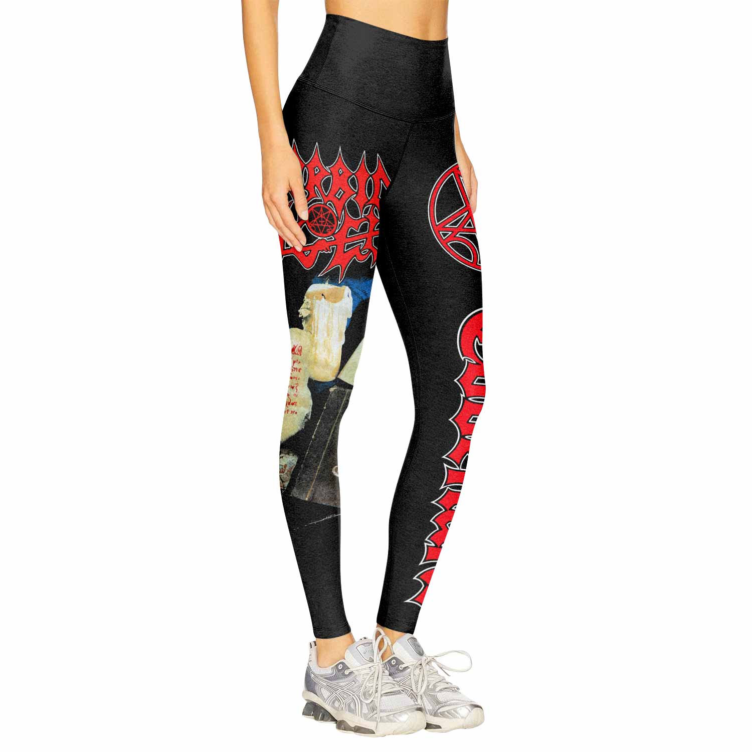 Morbid Angel Covenant Women's Leggings - right side mockup