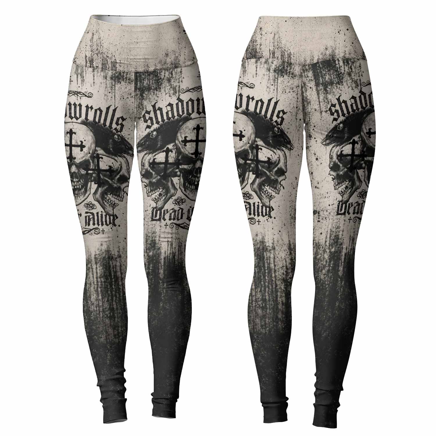 Shadowrolls Dead Or Alive Women's Leggings - front and back view