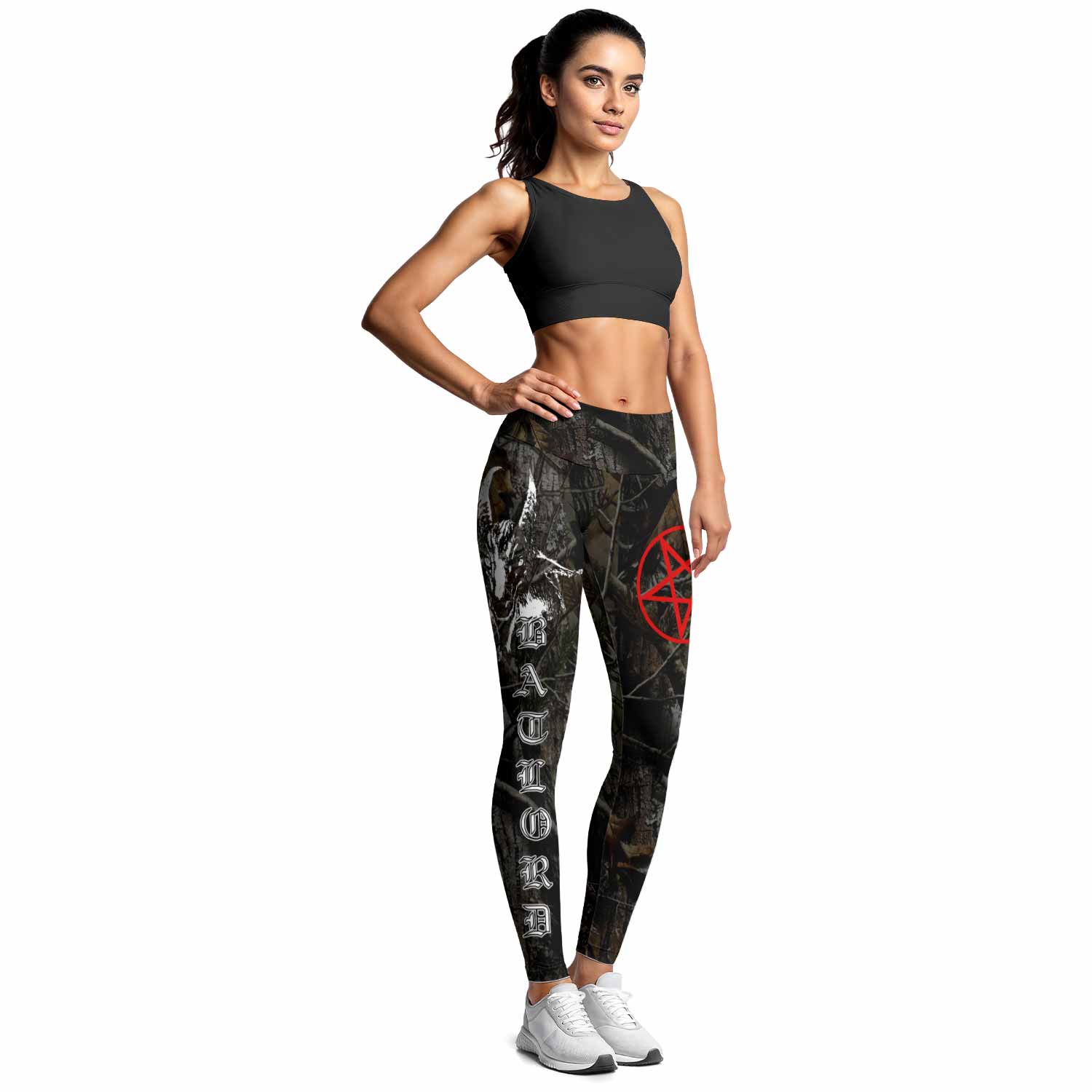 Bathory Sigil of Baphomet Women's Leggings - lifestyle view