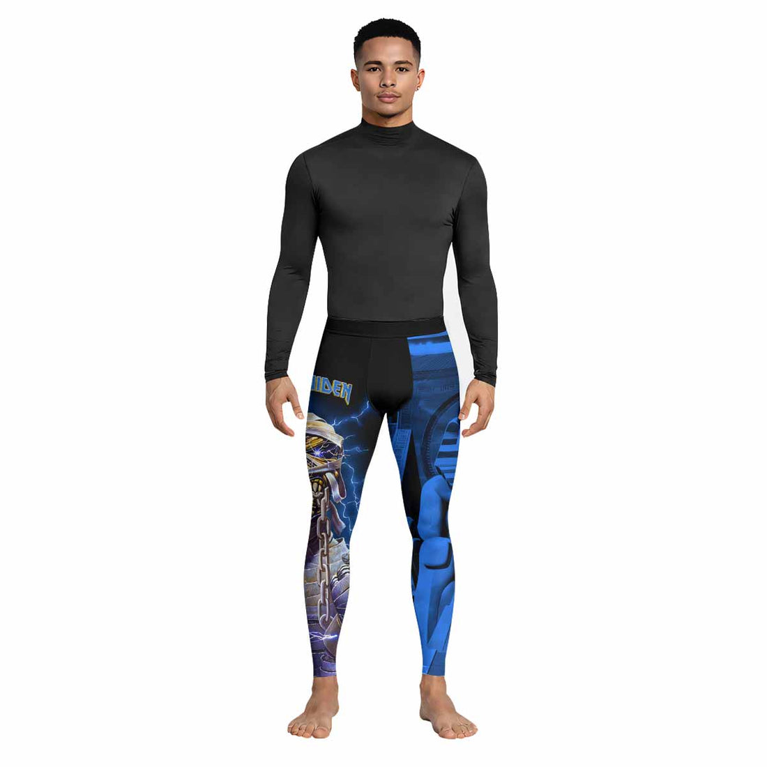 Iron Maiden Powerslave Mummy Eddie Men's Leggings - lifestyle view