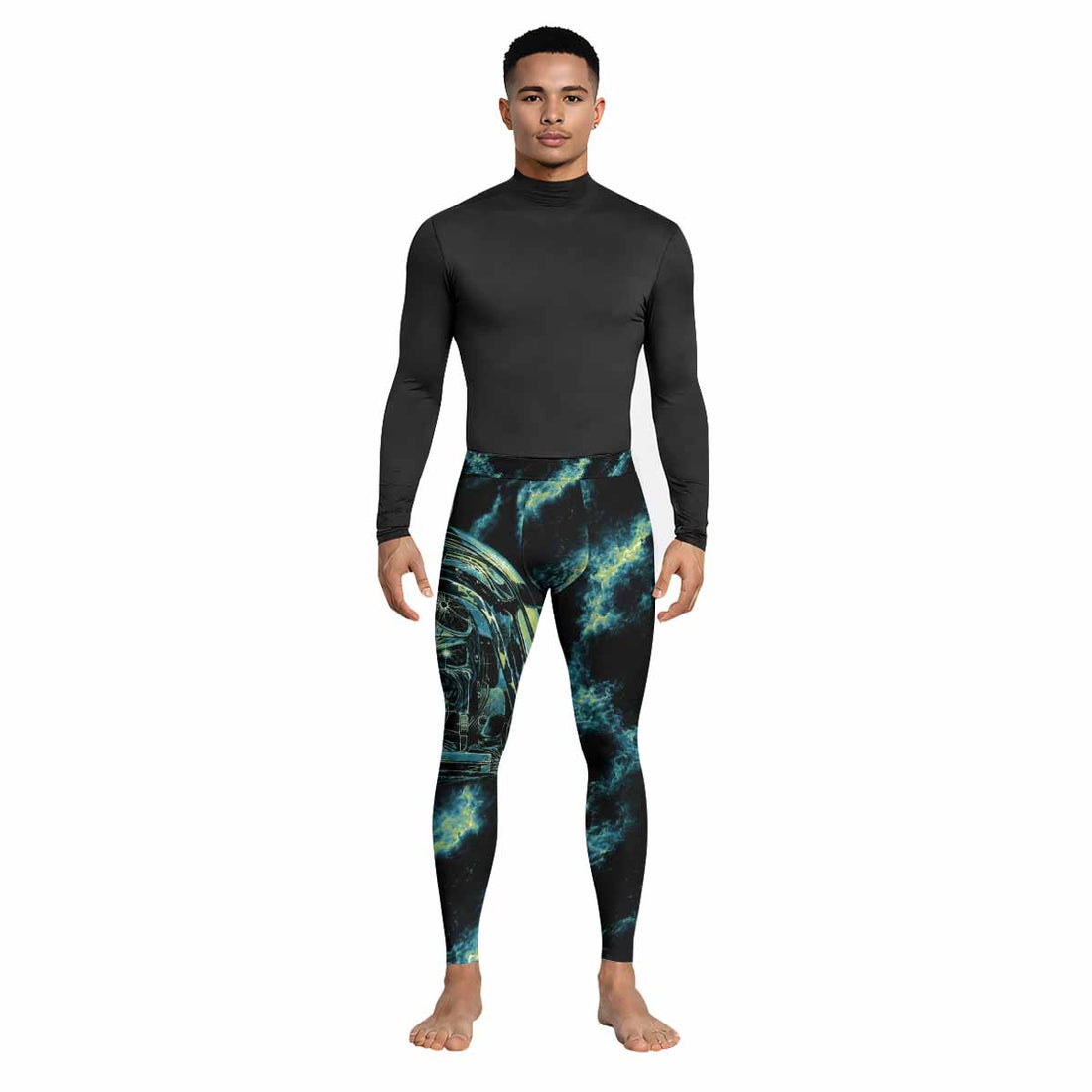 Iron Maiden Aces High Eddie Pilot Men's Leggings - lifestyle view
