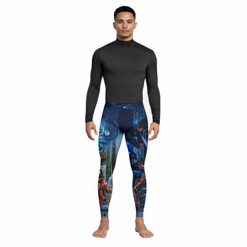 Iron Maiden Somewhere in Time Eddie Cyborg Men's Leggings - lifestyle view