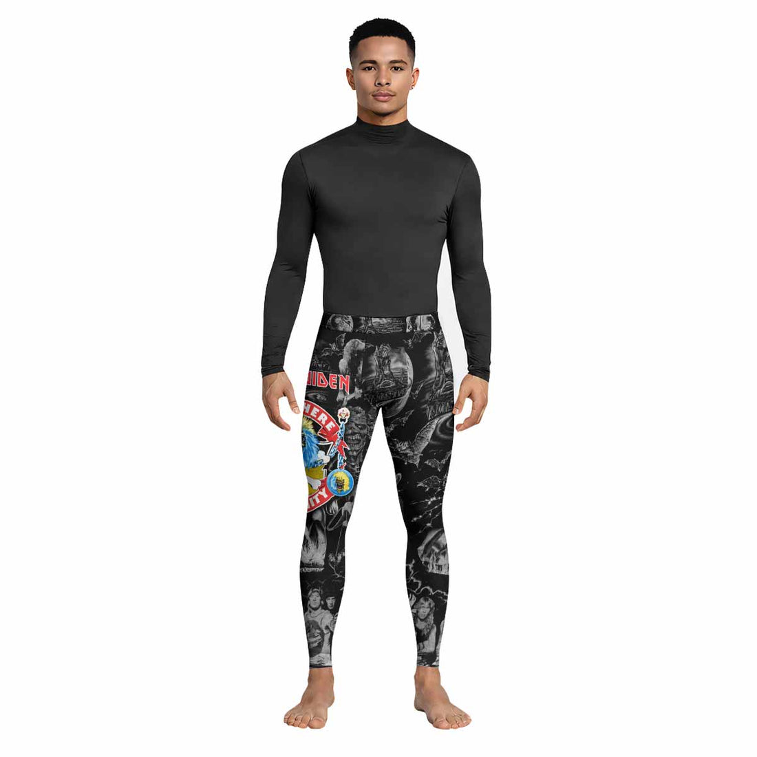 Iron Maiden From Here to Eternity Eddie Men's Leggings - lifestyle view