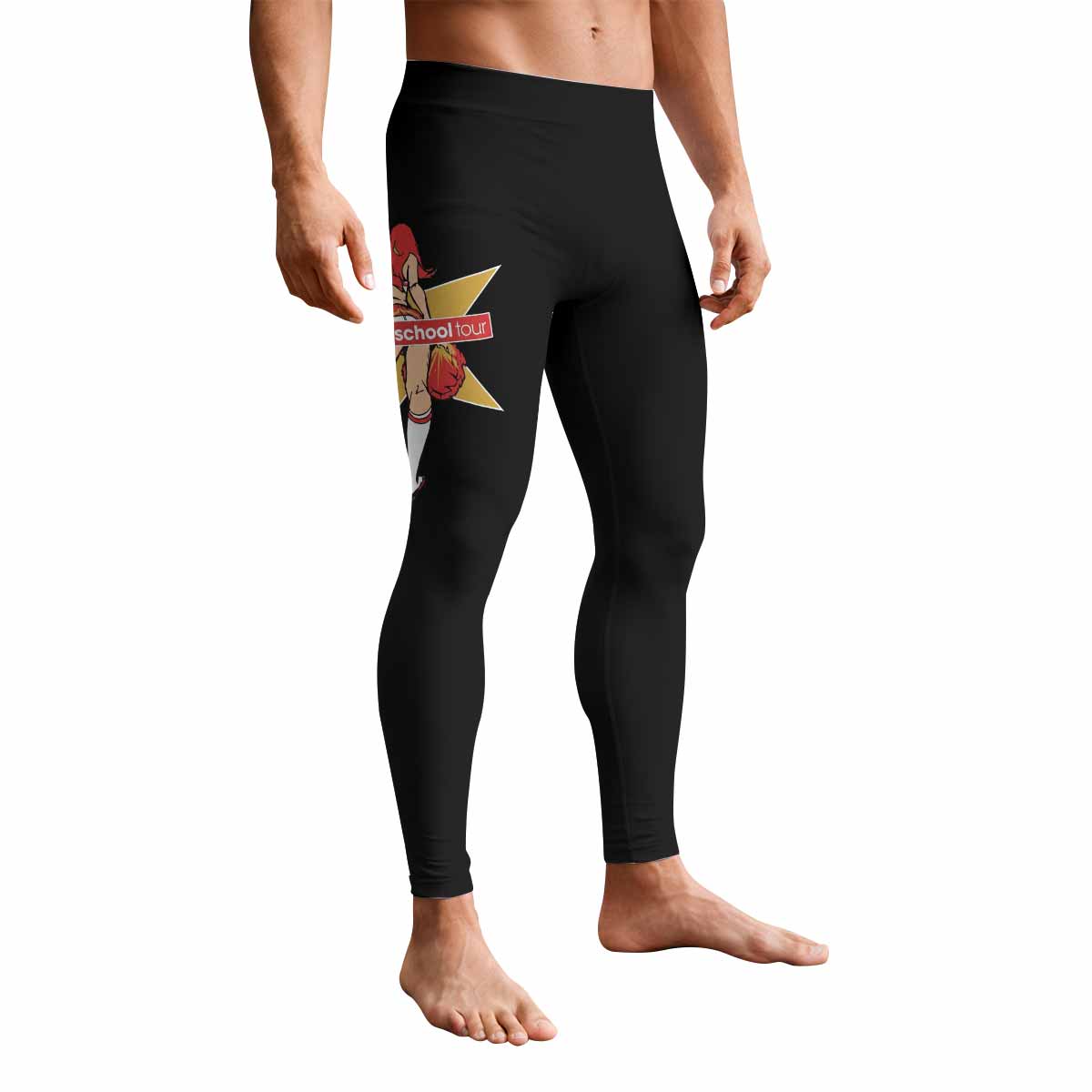 Deftones Back to School Tour Men's Leggings - front view mockup