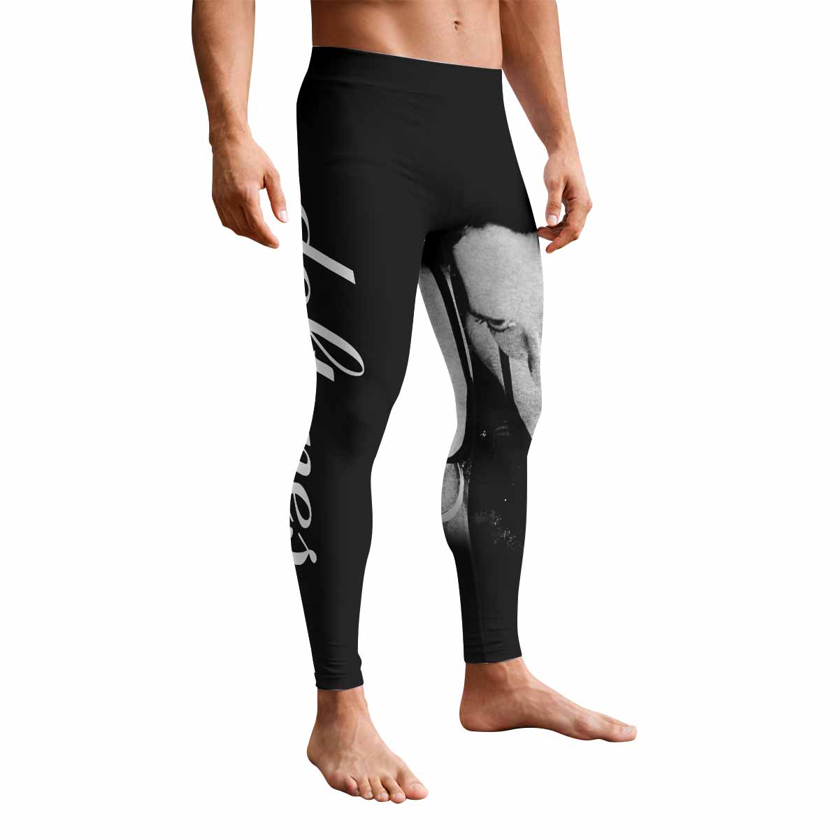 Deftones Around the Fur Men's Leggings - front view mockup