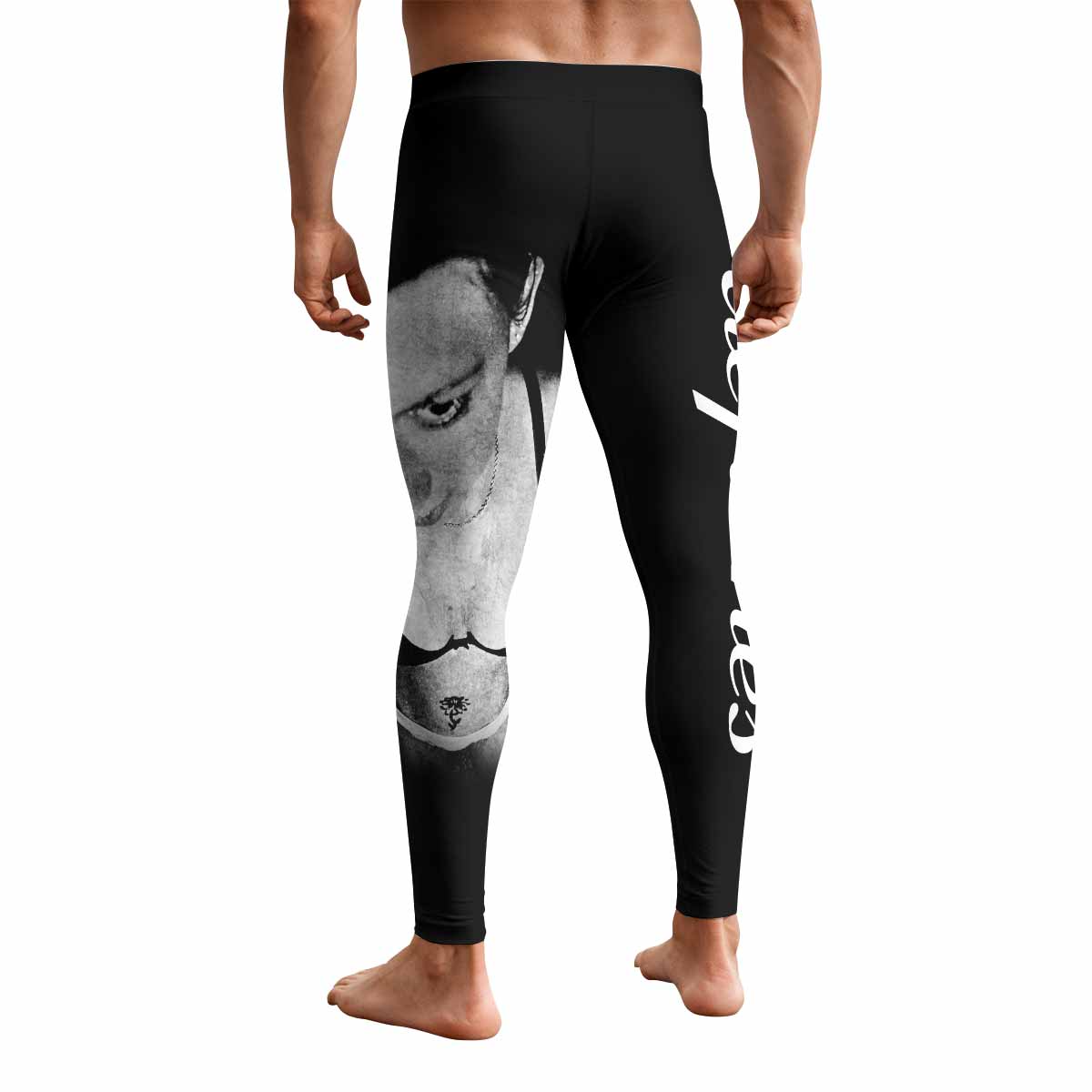Deftones Around the Fur Men's Leggings - back view mockup
