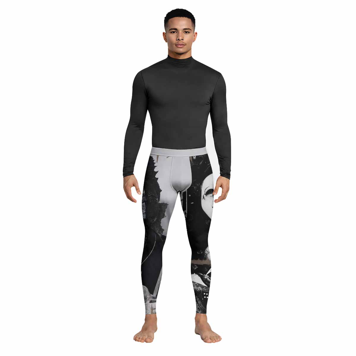 Death in June Ritual Raven Men's Leggings - lifestyle view