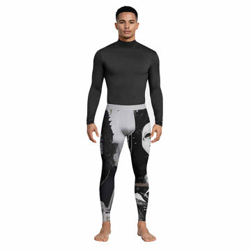 Death in June Ritual Raven Men's Leggings - lifestyle view