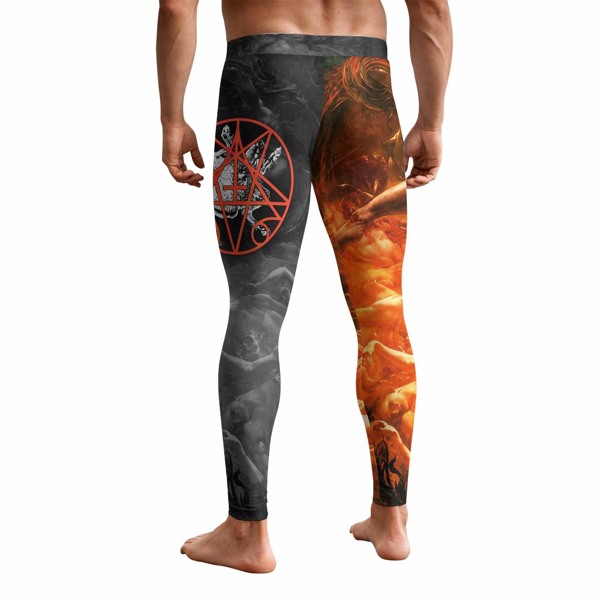 Morbid Angel Altars of Madness Men's Leggings - back view mockup
