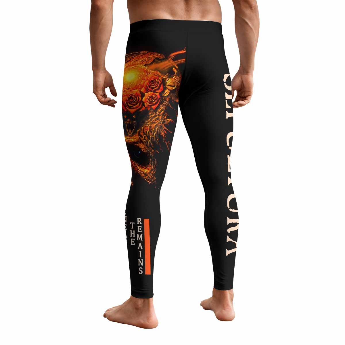 Beneath the Remains Sepultura Men's Leggings - back view mockup