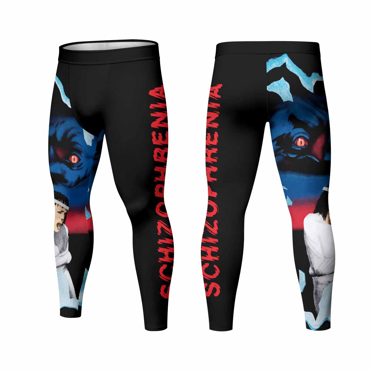Sepultura Schizophrenia Men's Leggings - front and back view
