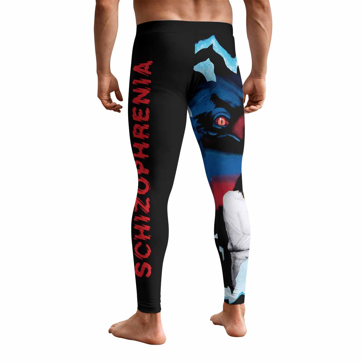 Sepultura Schizophrenia Men's Leggings - back view mockup