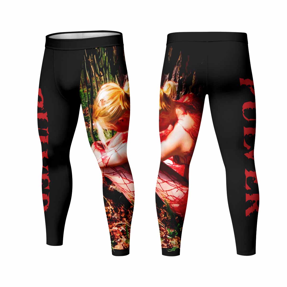 Lifelover Pulver Men's Leggings - front and back view