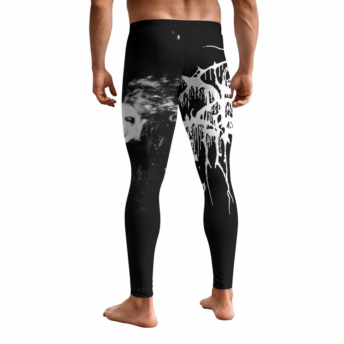 Darkthrone A Blaze in the Northern Sky Men's Leggings - back view mockup