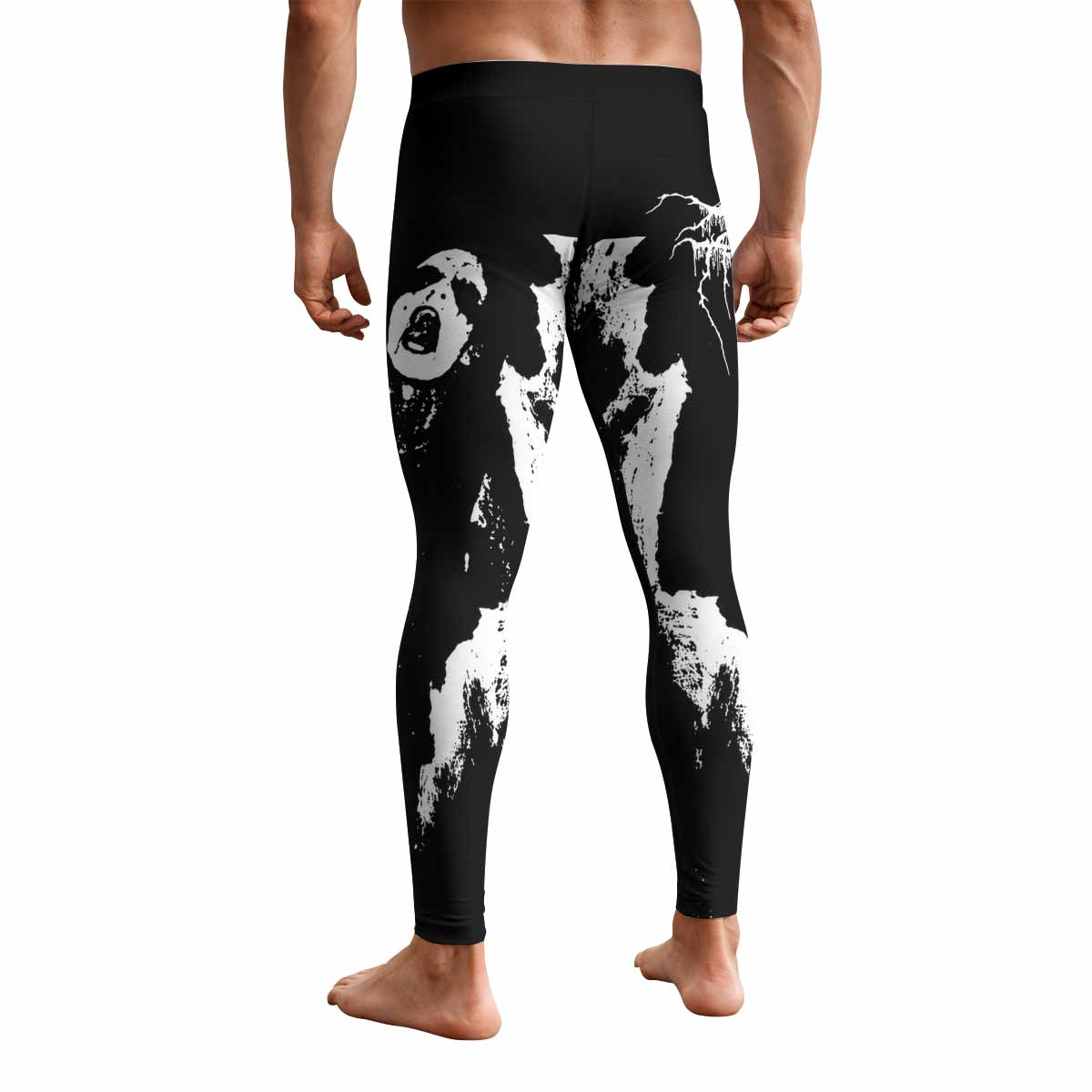 Darkthrone Transilvanian Hunger Men's Leggings - back view mockup
