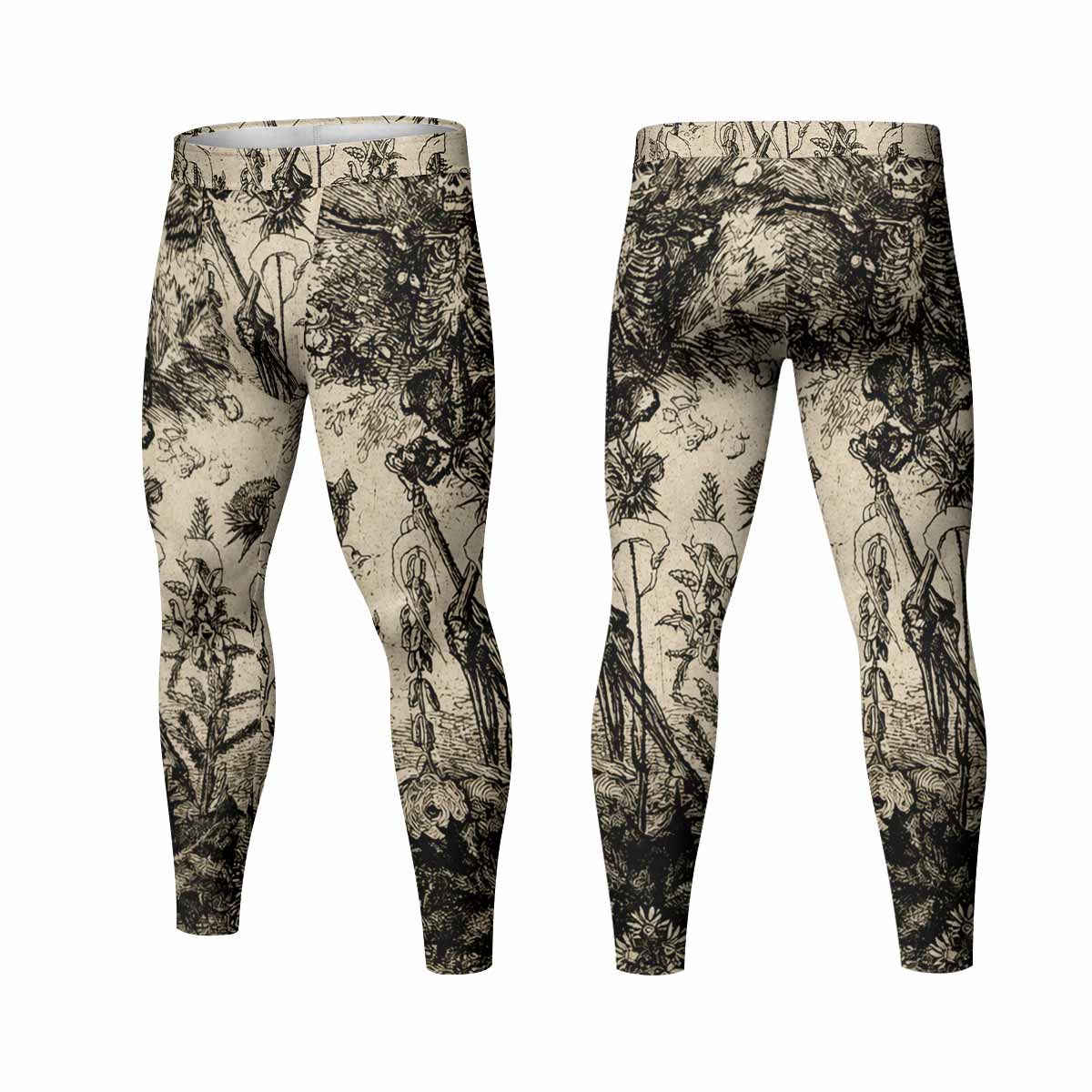 Xasthur To Violate the Oblivious Men's Leggings - front and back view