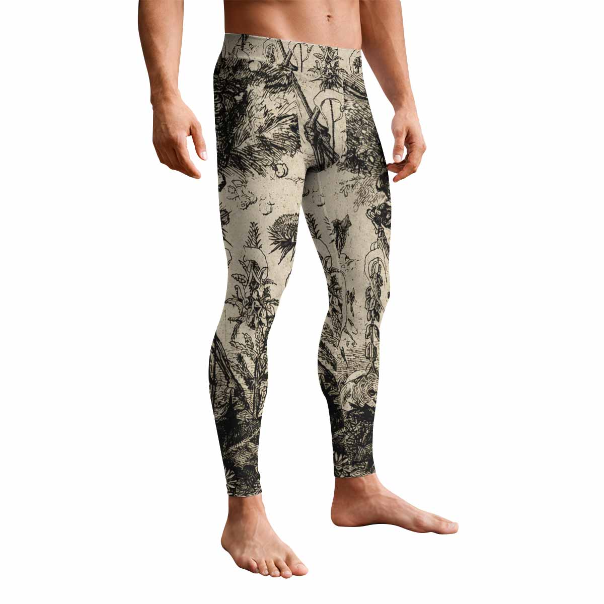 Xasthur To Violate the Oblivious Men's Leggings - front view mockup