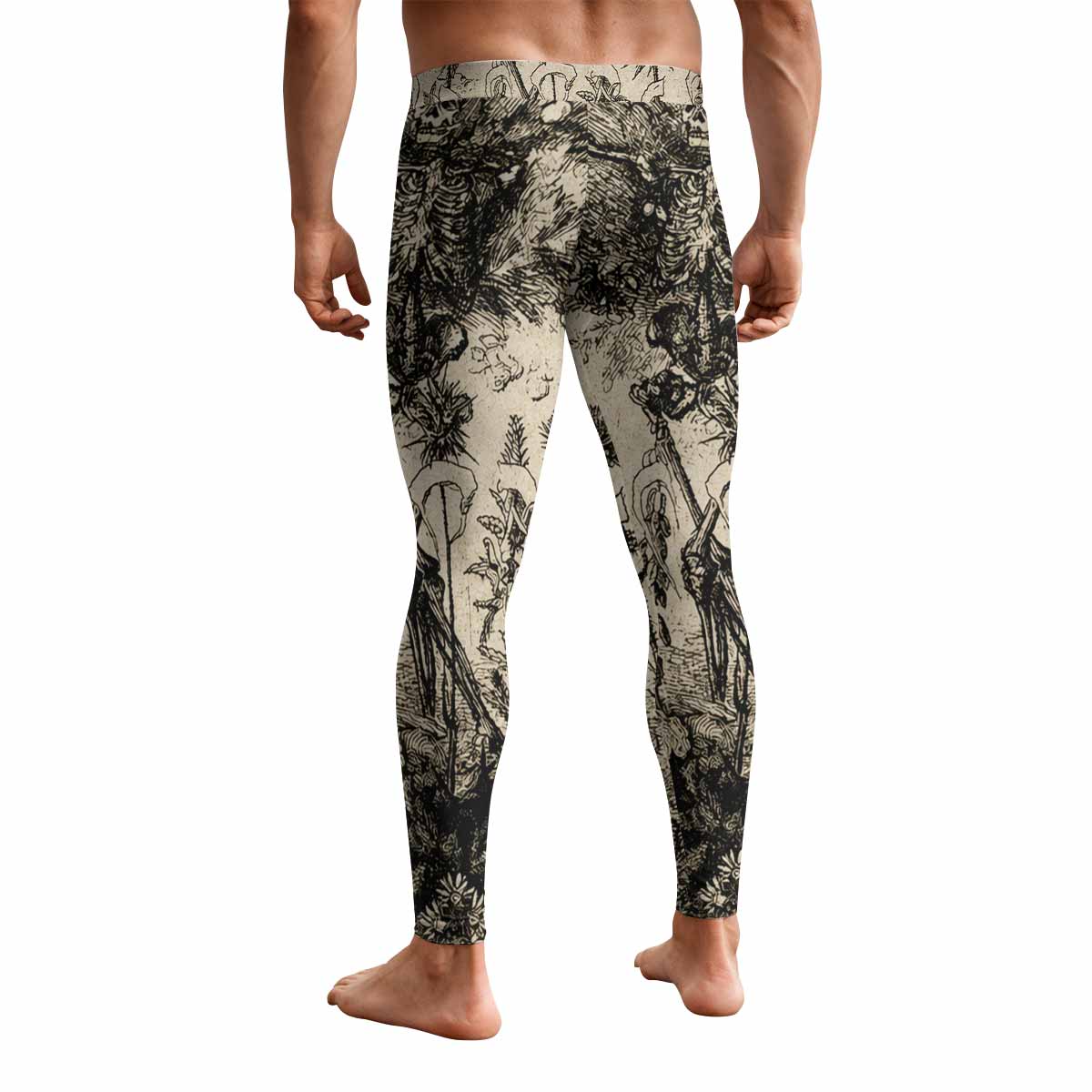 Xasthur To Violate the Oblivious Men's Leggings - back view mockup