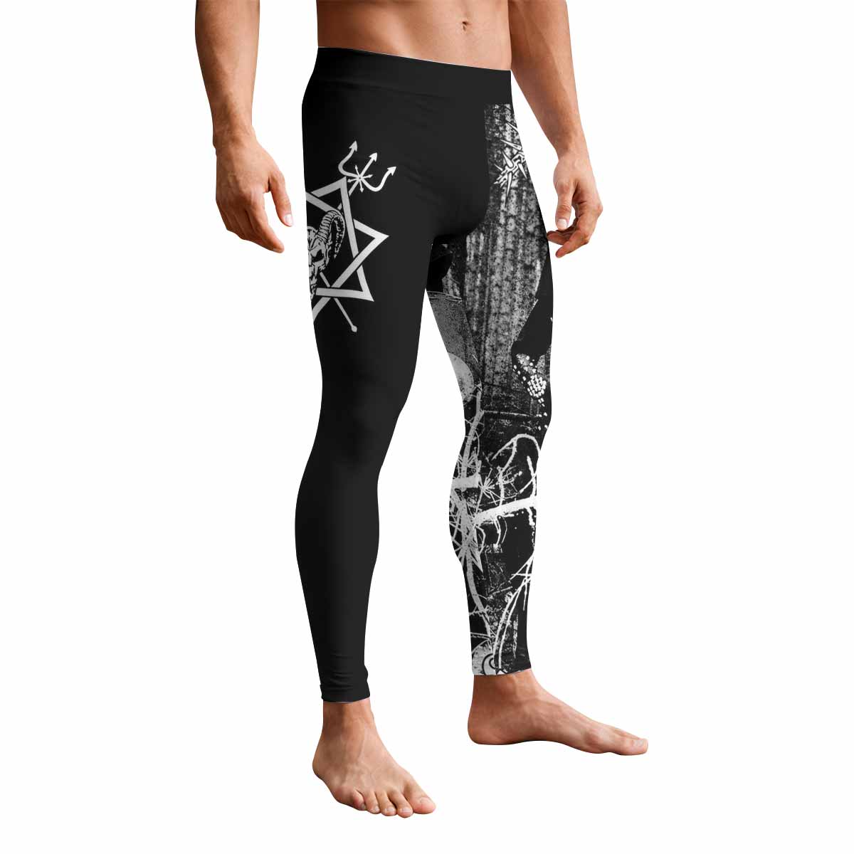 Graveland Thousand Swords Men's Leggings - front view mockup