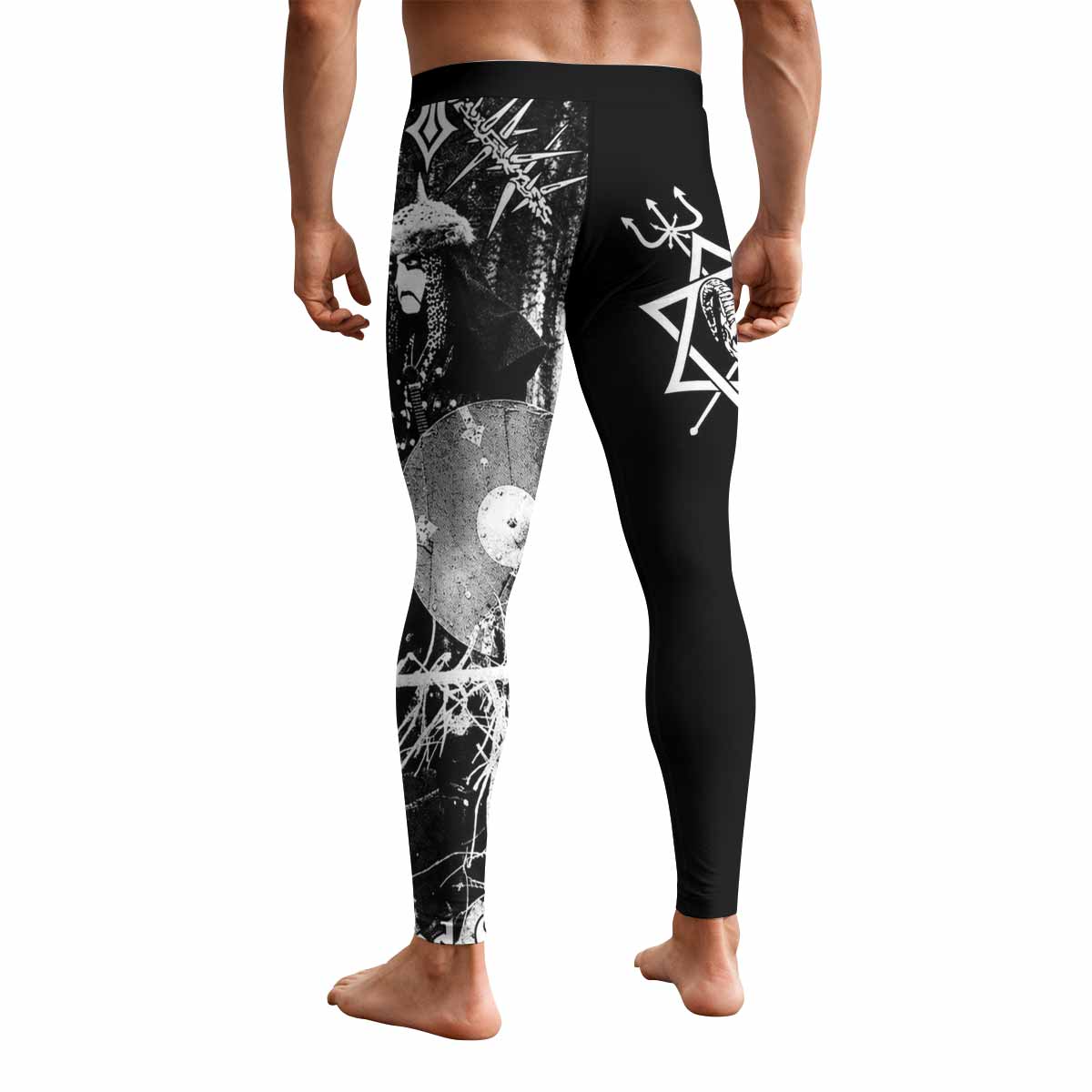 Graveland Thousand Swords Men's Leggings - back view mockup