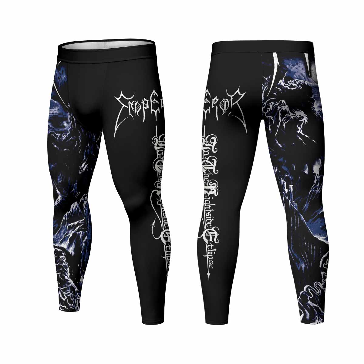 Emperor In the Nightside Eclipse Men's Leggings - front and back view