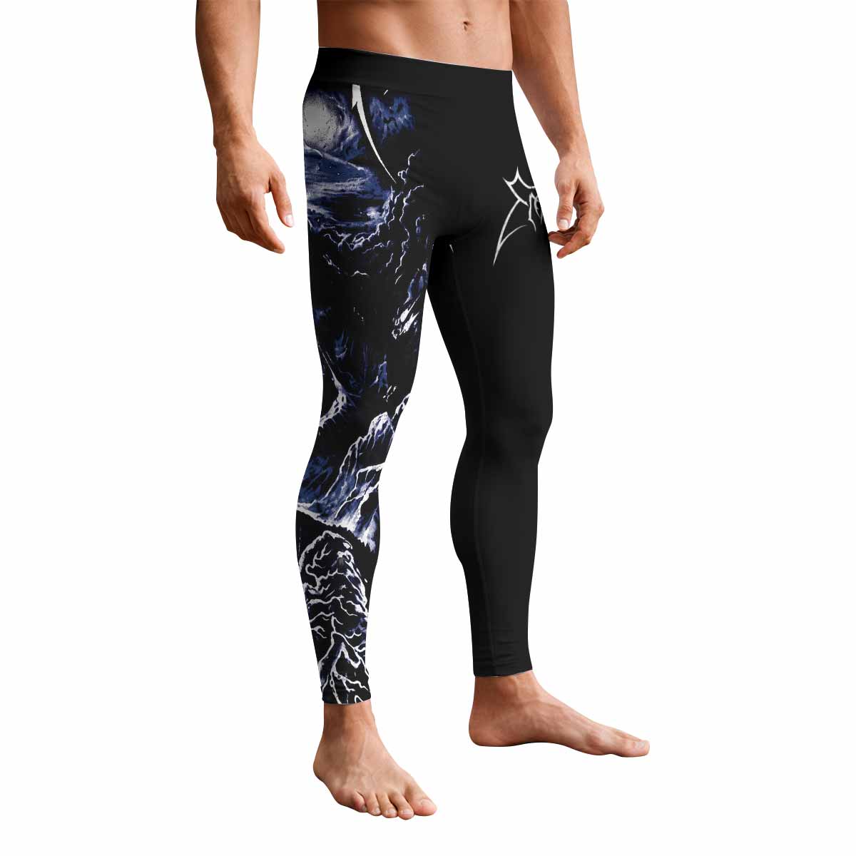 Emperor In the Nightside Eclipse Men's Leggings - front view mockup