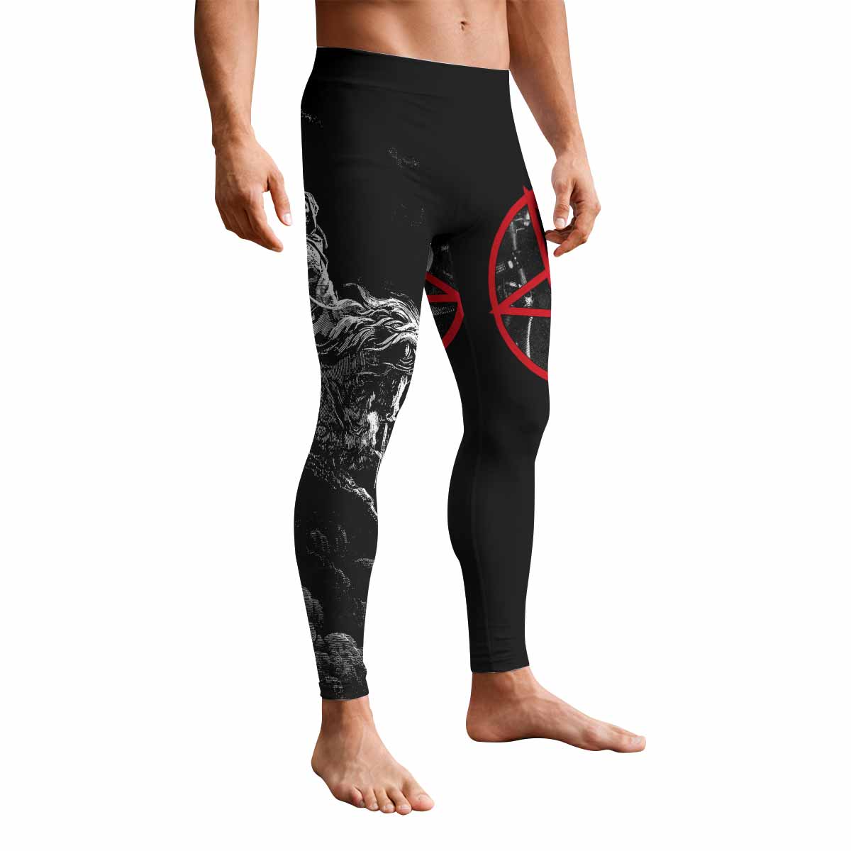 Emperor Wrath of the Tyrant Men's Leggings - front view mockup