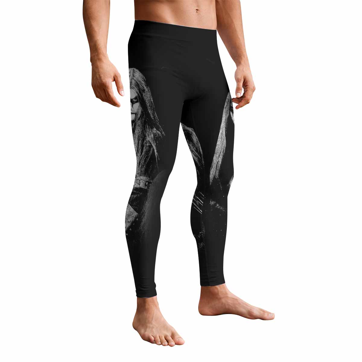 Immortal Pure Holocaust Men's Leggings - front view mockup