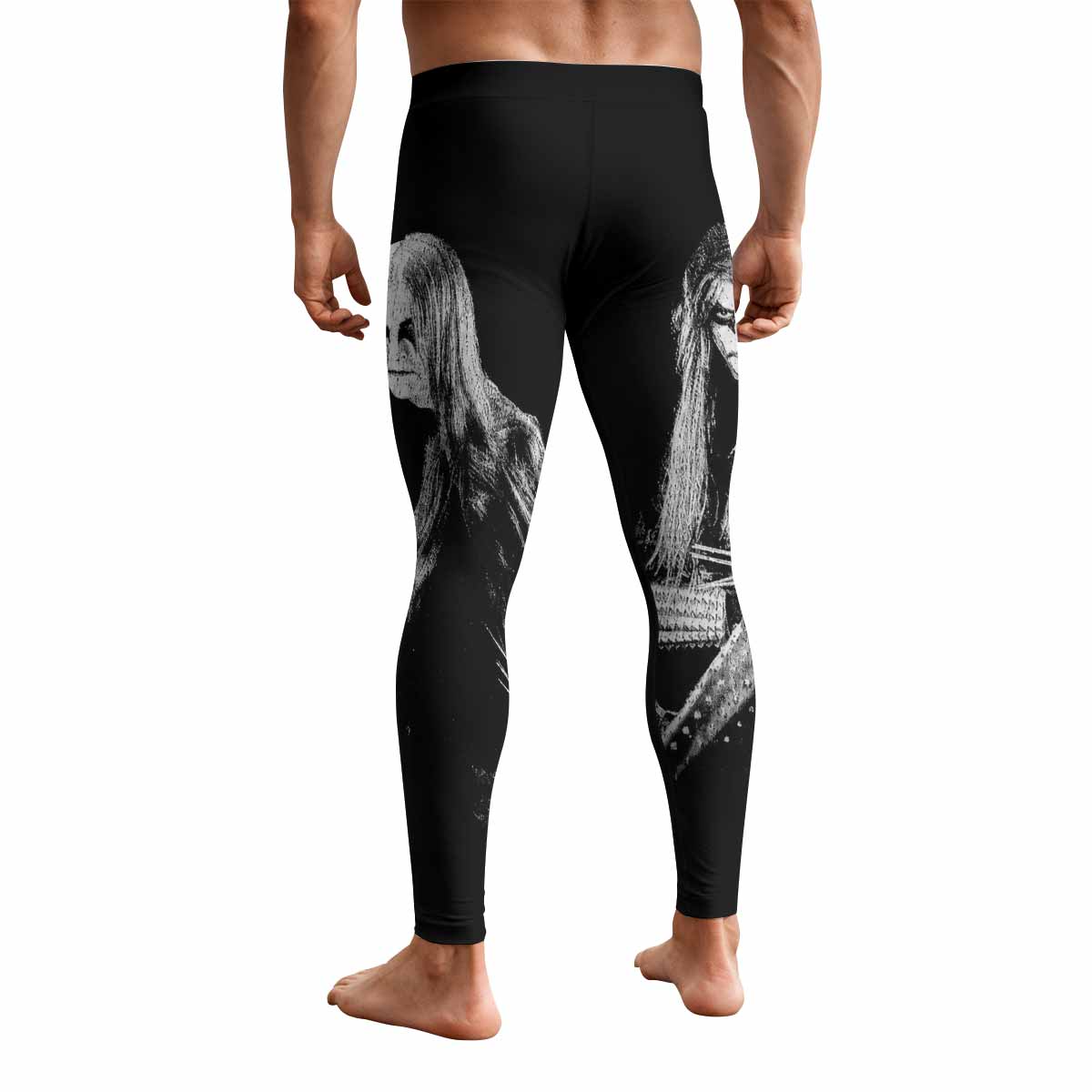 Immortal Pure Holocaust Men's Leggings - back view mockup