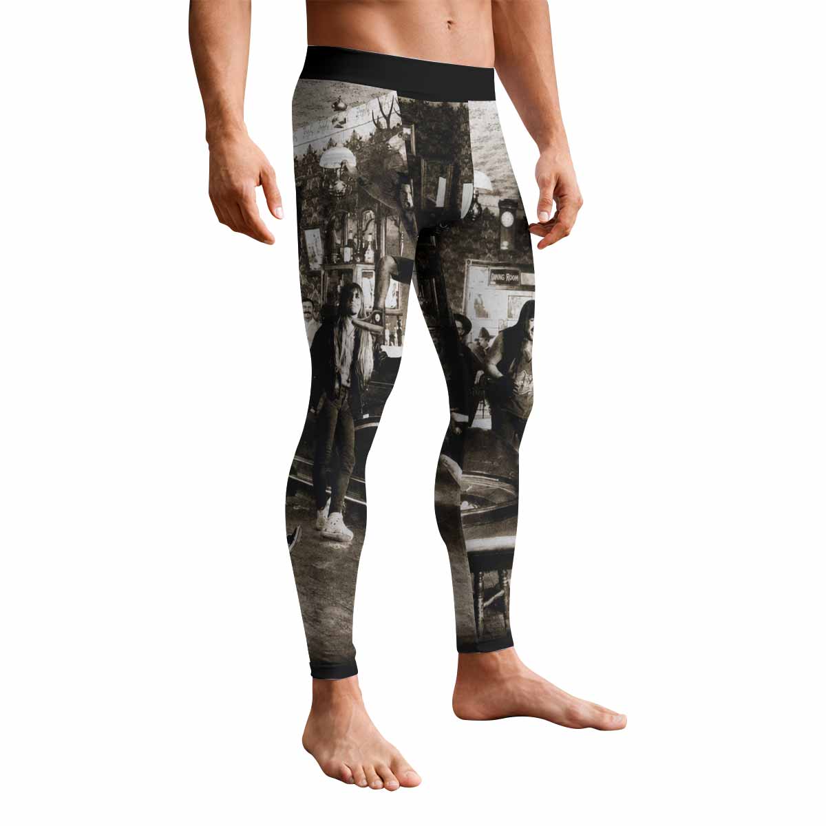 Cowboys from Hell Pantera Men's Leggings - front view mockup