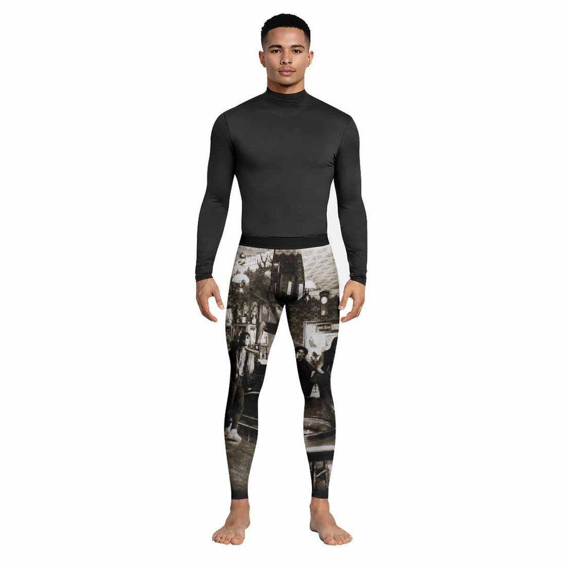 Cowboys from Hell Pantera Men's Leggings - lifestyle view