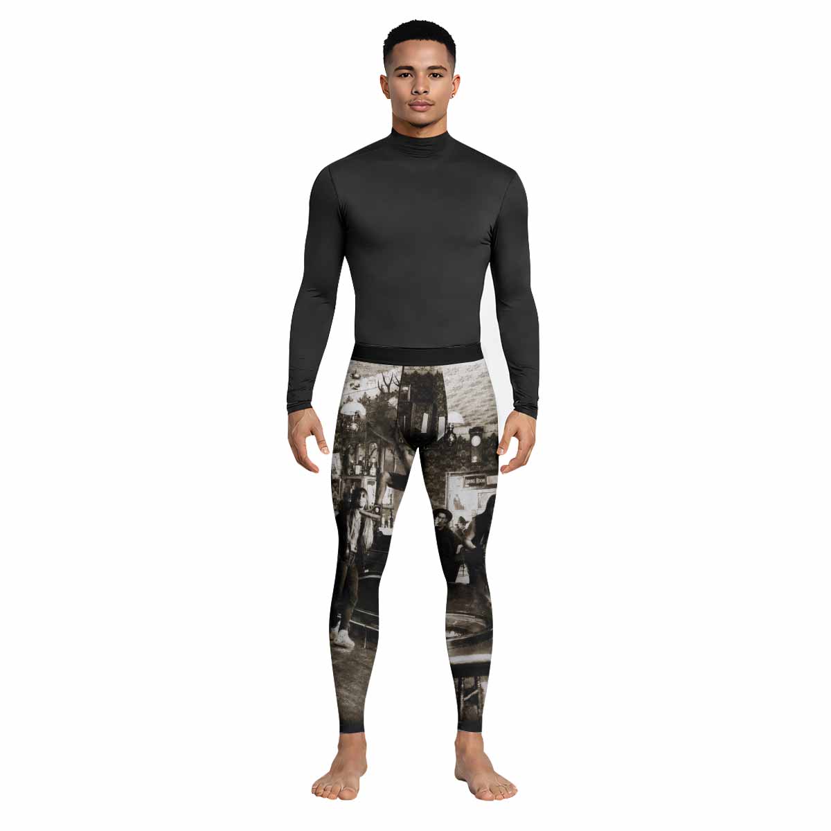 Cowboys from Hell Pantera Men's Leggings - lifestyle view