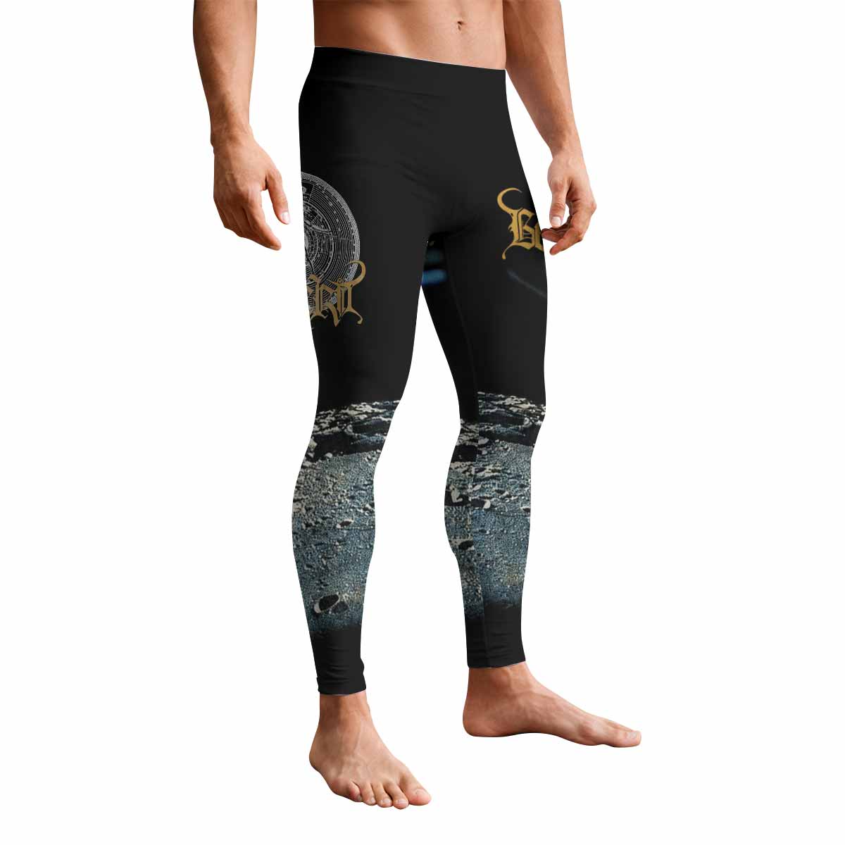Beherit Drawing Down the Moon Men's Leggings - front view mockup