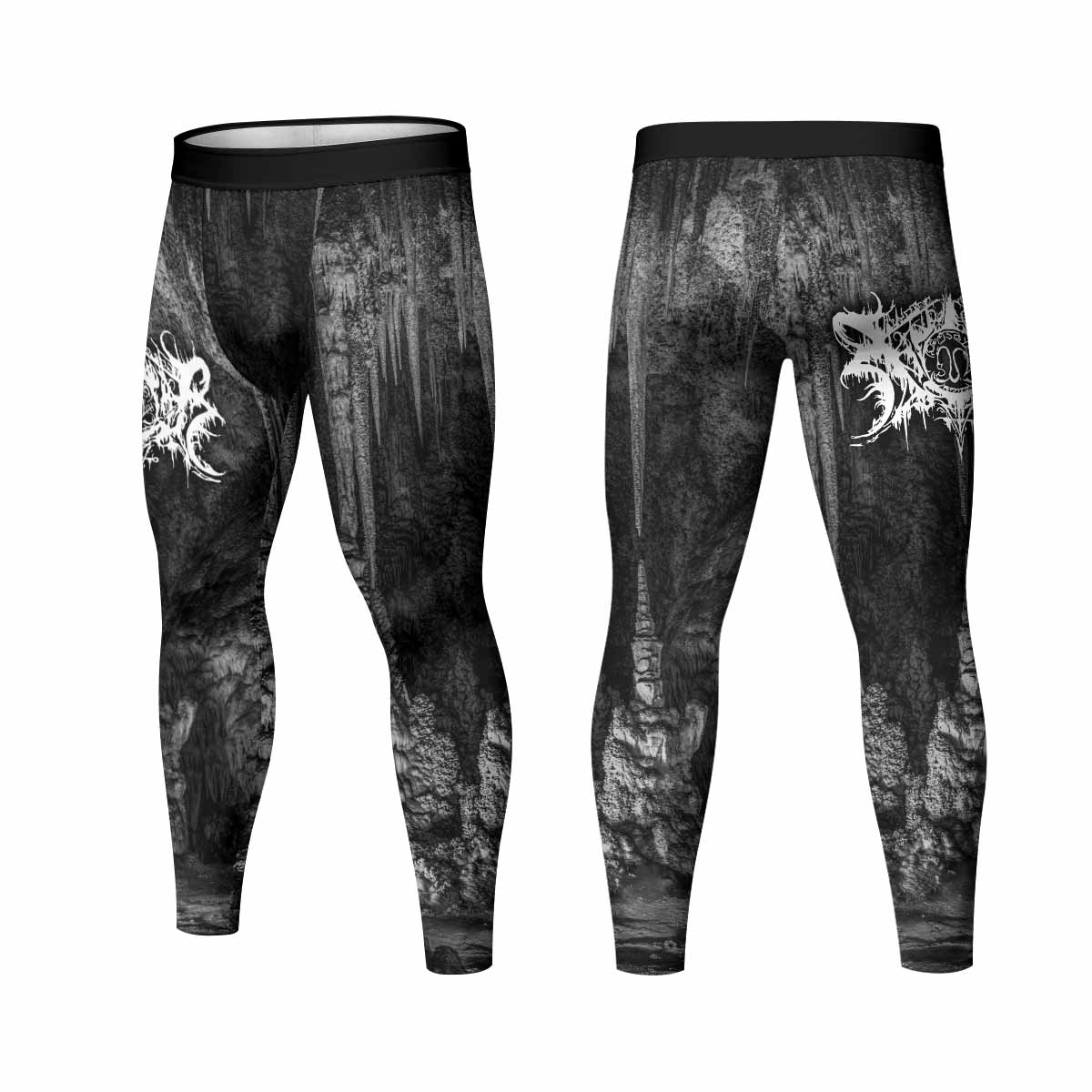 Xasthur Nocturnal Poisoning Men's Leggings - front and back view