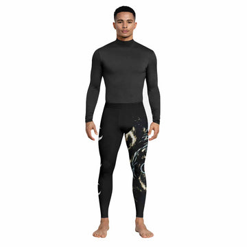 Leviathan A Silhouette in Splinters Men's Leggings - lifestyle view