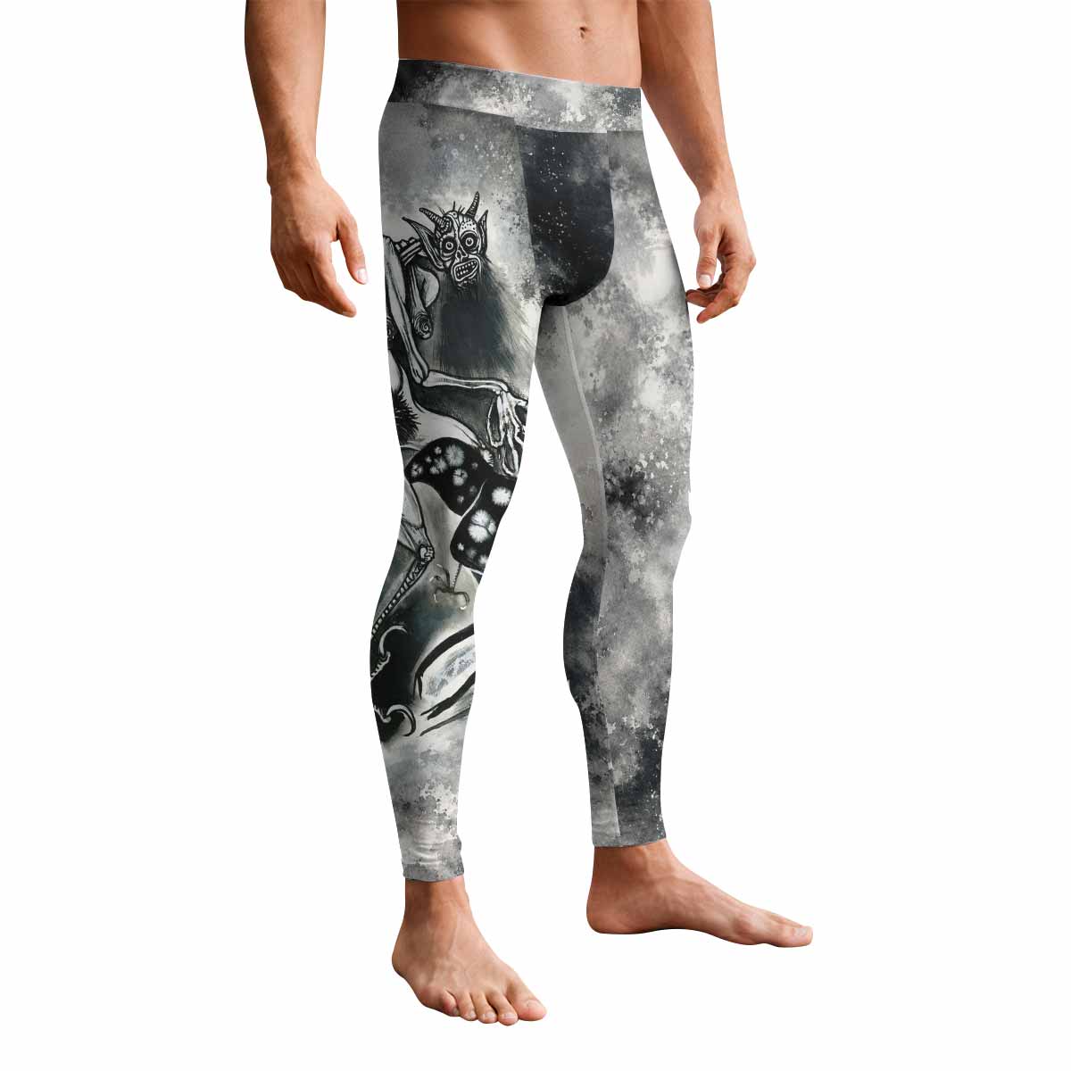 Leviathan Tentacles of Whorror Men's Leggings - front view mockup