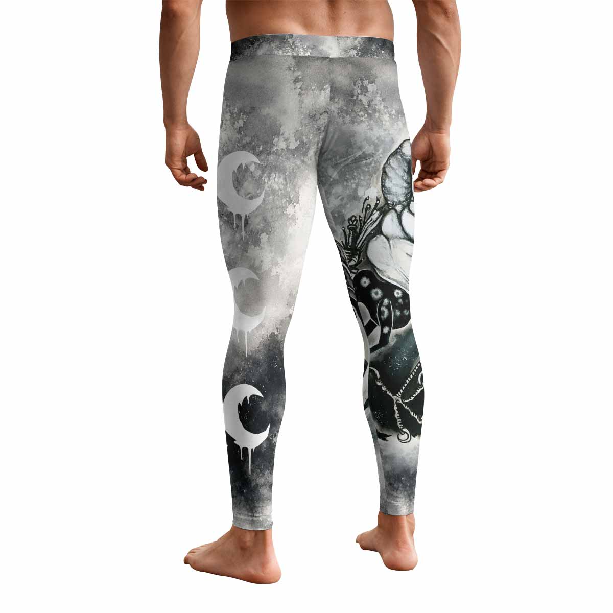 Leviathan Tentacles of Whorror Men's Leggings - back view mockup