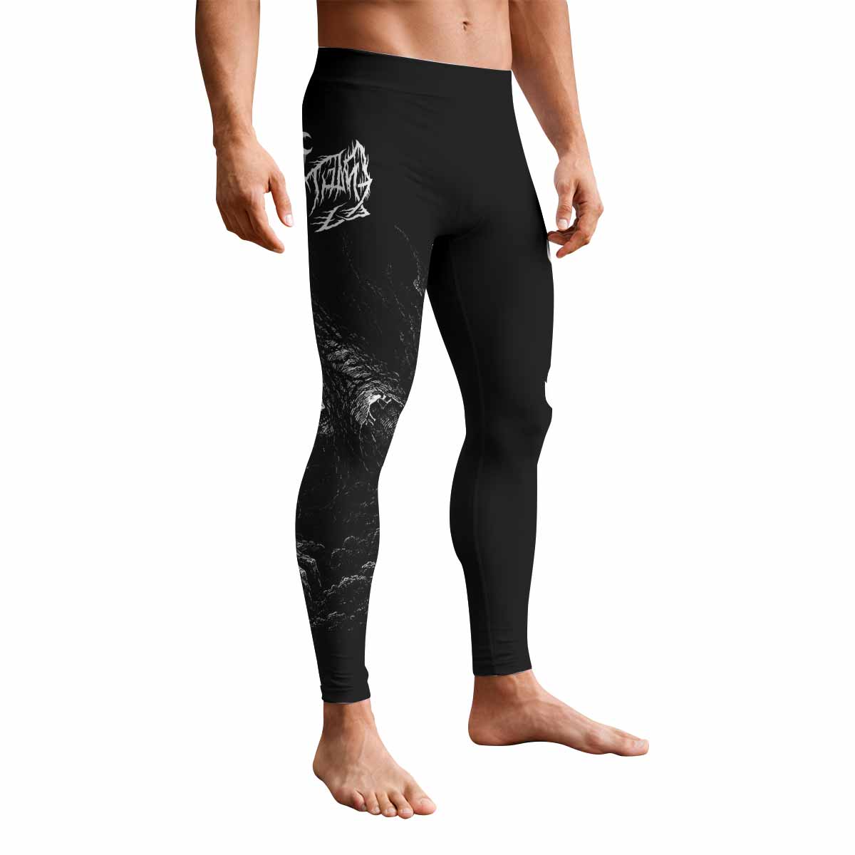 Leviathan Fucking Your Ghost In Chains of Ice Men's Leggings - front view mockup