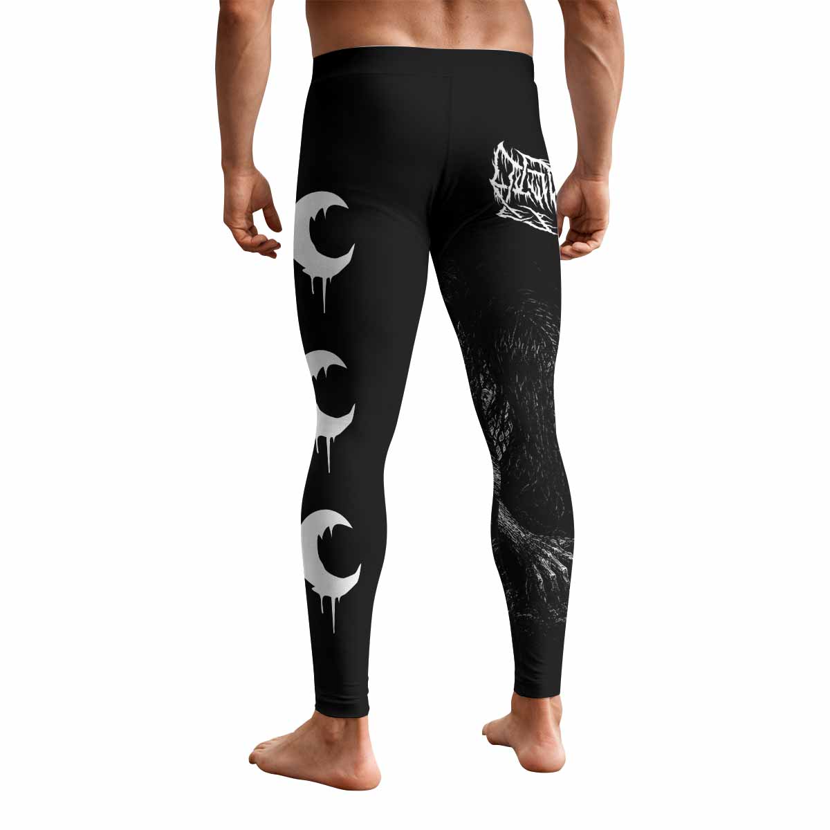 Leviathan Fucking Your Ghost In Chains of Ice Men's Leggings - back view mockup