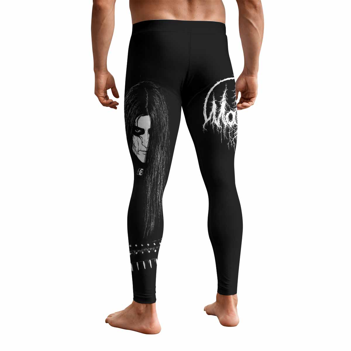 Morok Carpathian Fullmoon Ritual Men's Leggings - back view mockup