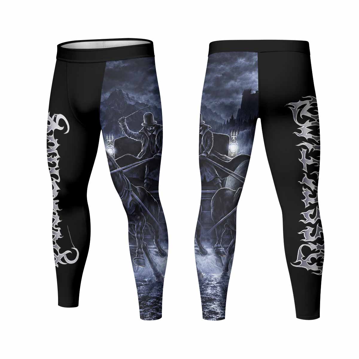 Dissection The Somberlain Men's Leggings - front and back view
