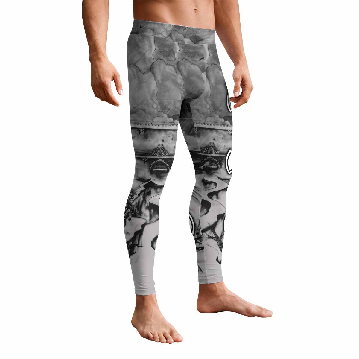 Satyricon Dark Medieval Times Men's Leggings - front view mockup