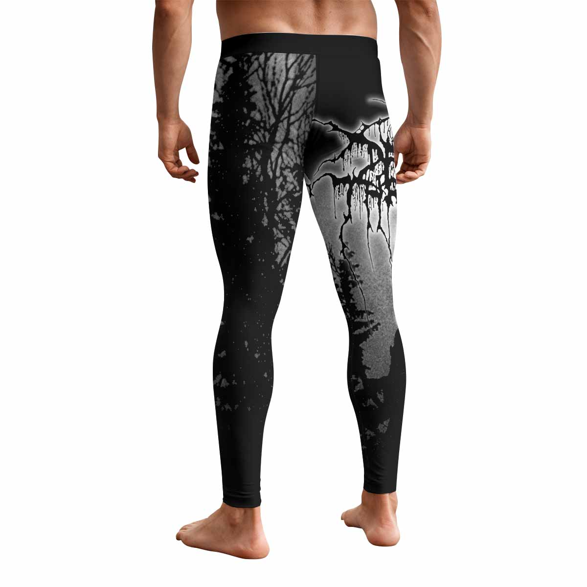 Darkthrone Panzerfaust Men's Leggings - back view mockup