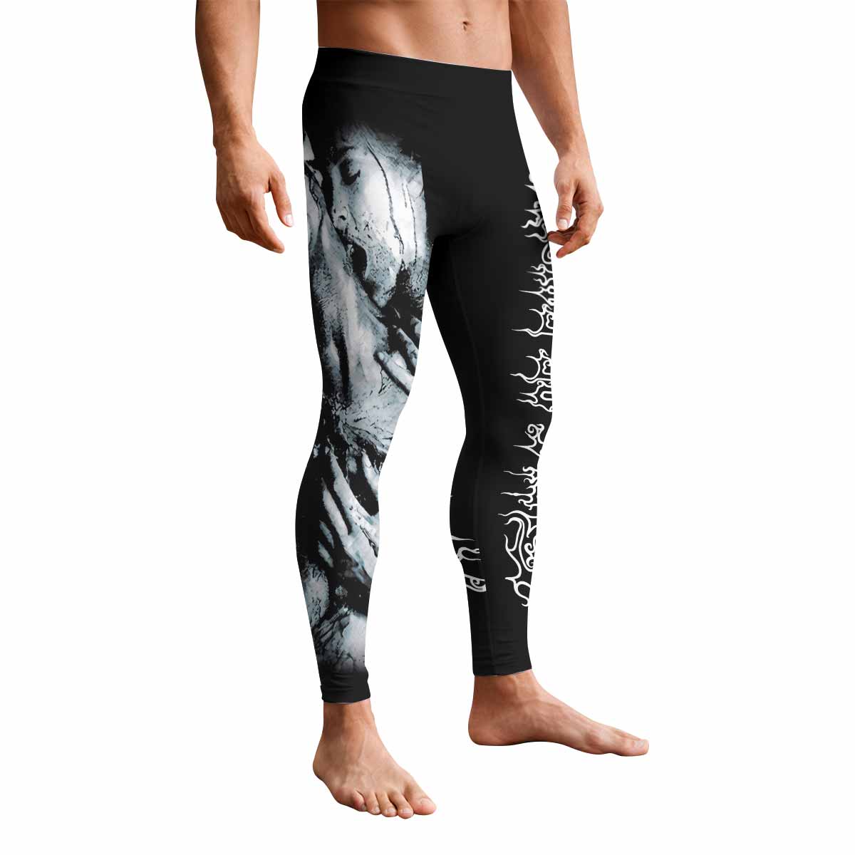 Cradle of Filth The Principle of Evil Made Flesh Men's Leggings - front view mockup