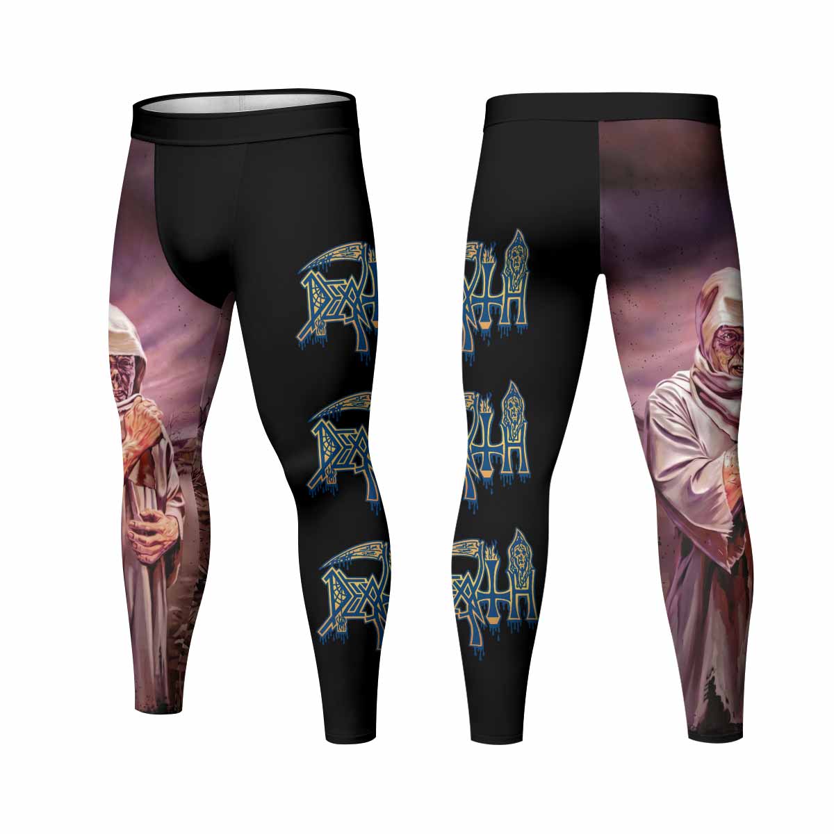 Death Leprosy Men's Leggings - front and back view