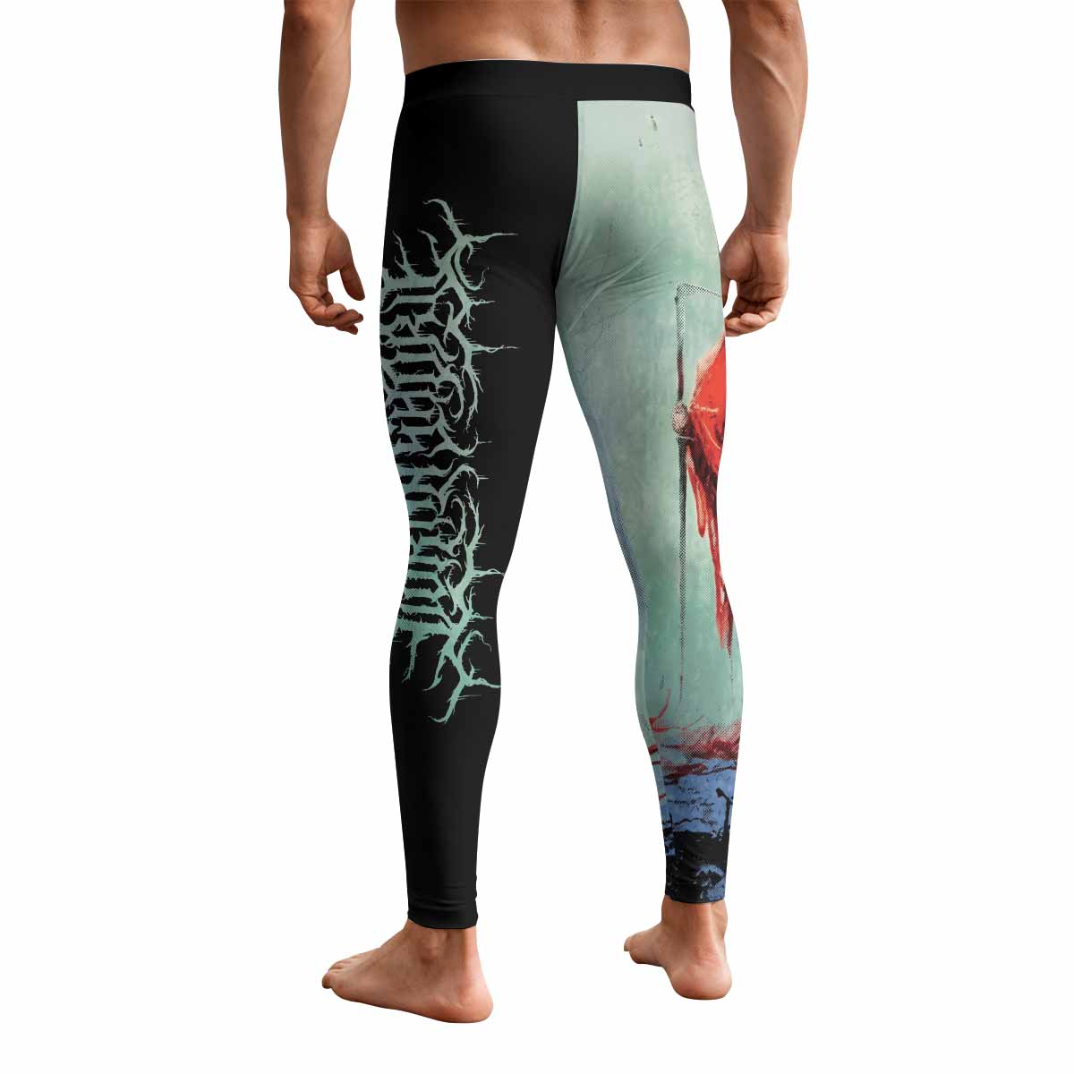 Lorna Shore And I Return To Nothingness Men's Leggings - back view mockup