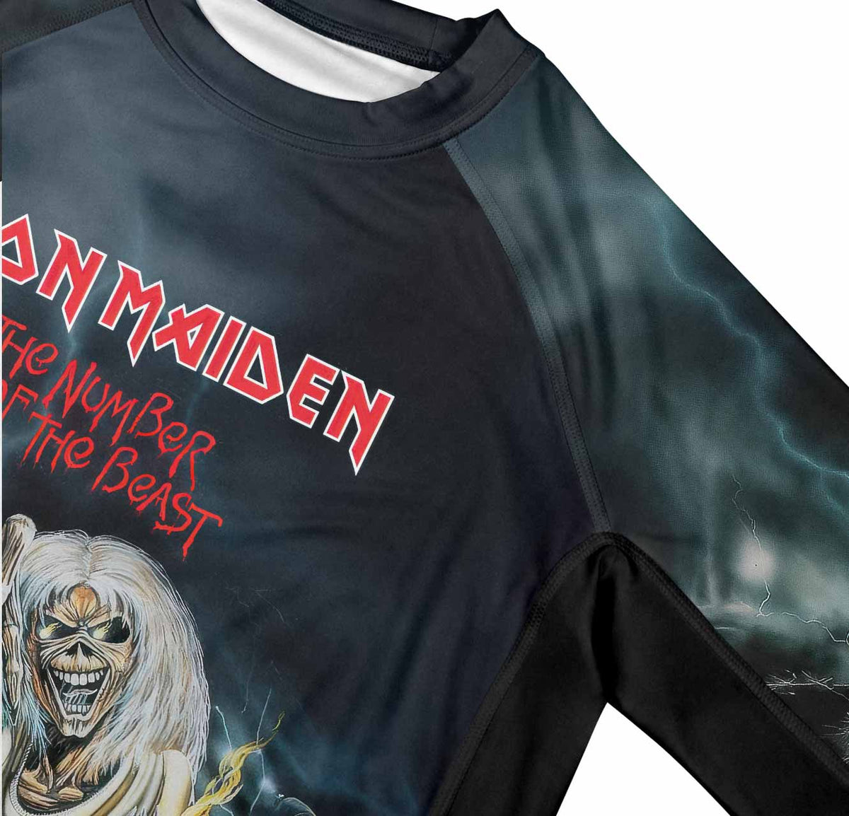 Iron Maiden Eternal Beast Premium Rash Guard Long Sleeve - mockup