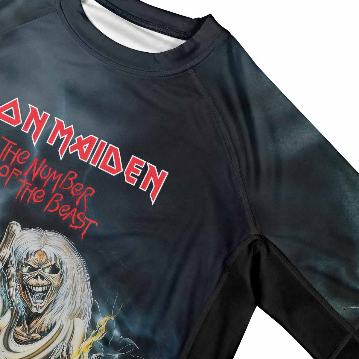 Iron Maiden Eternal Beast Premium Rash Guard Short Sleeve - mockup